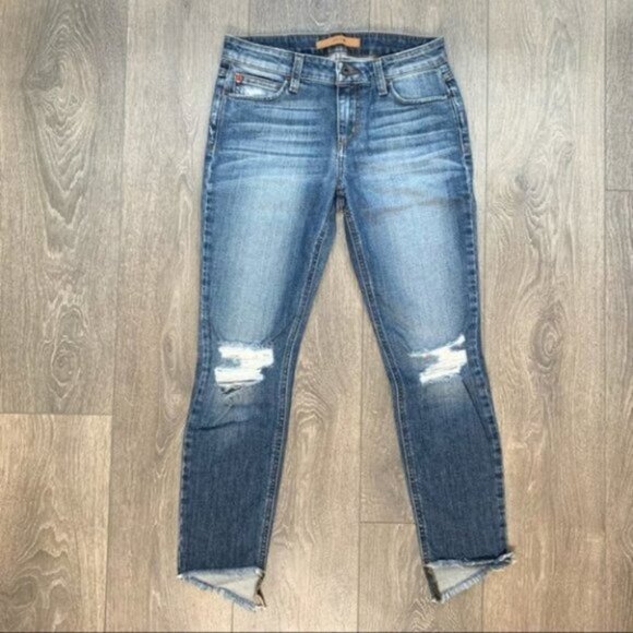 Joes Jeans Blondie Skinny Ankle Coppola Jeans Mid Rise Distressed Denim Size 28 - Picture 4 of 16